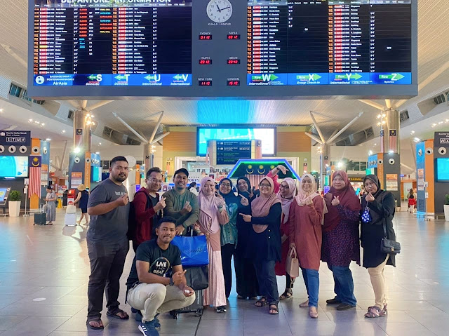 Terima Kasih Kawan-kawan Yang Hantar Kat Airport