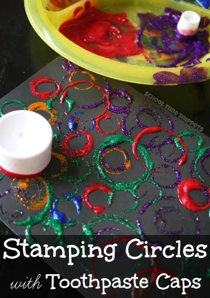 circles process art for preschoolers