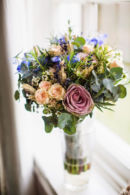 Rustic handmade wedding bouquet 