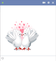 Love Doves Emoticon