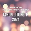 DAFTAR BACAAN DAN SARAN NYANYIAN LITURGI TAHUN B