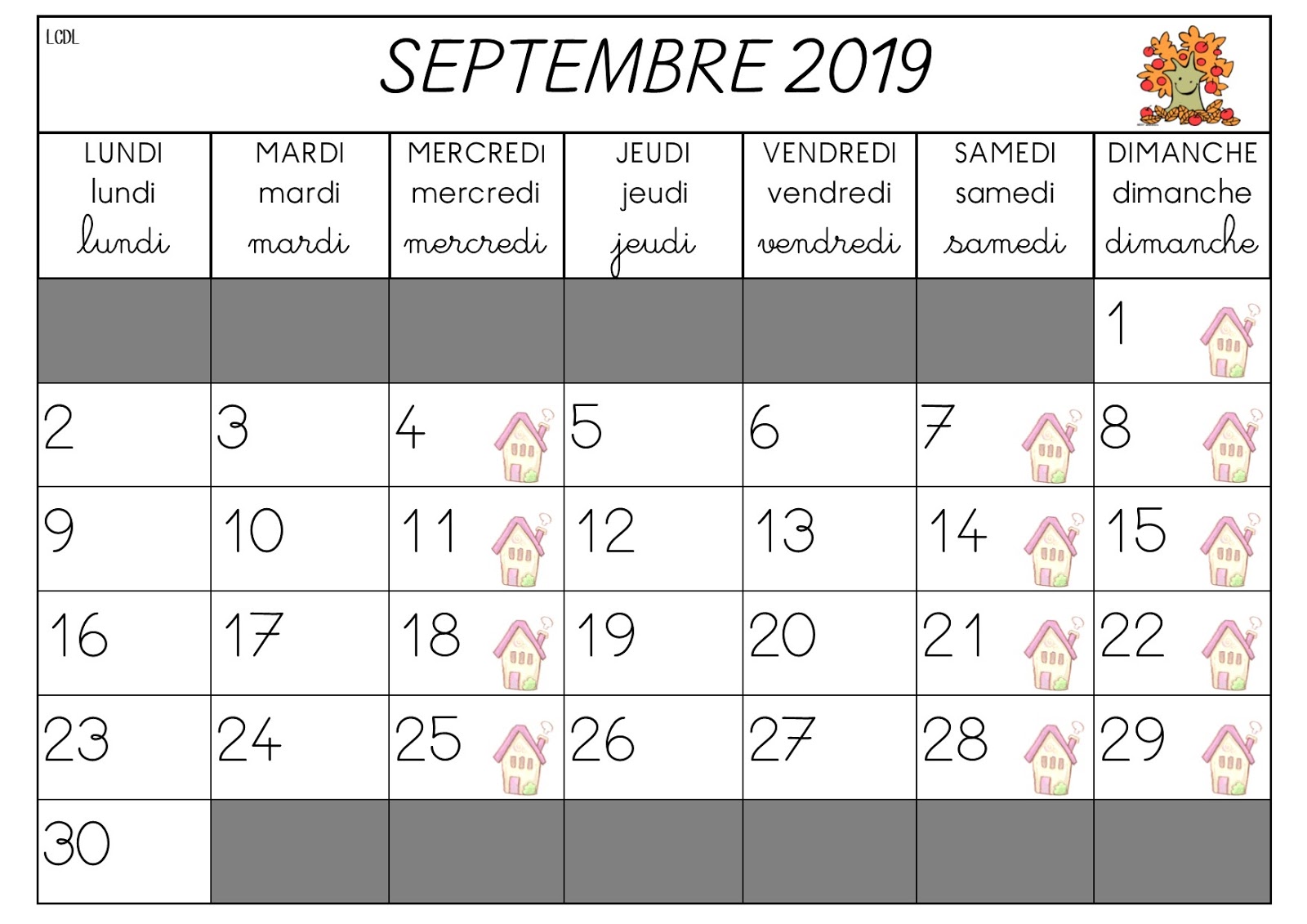 La Maternelle De Laurene Calendriers 21