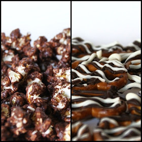 chocolate popcorn or pretzels