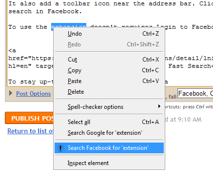It also add a toolbar icon near the address bar.