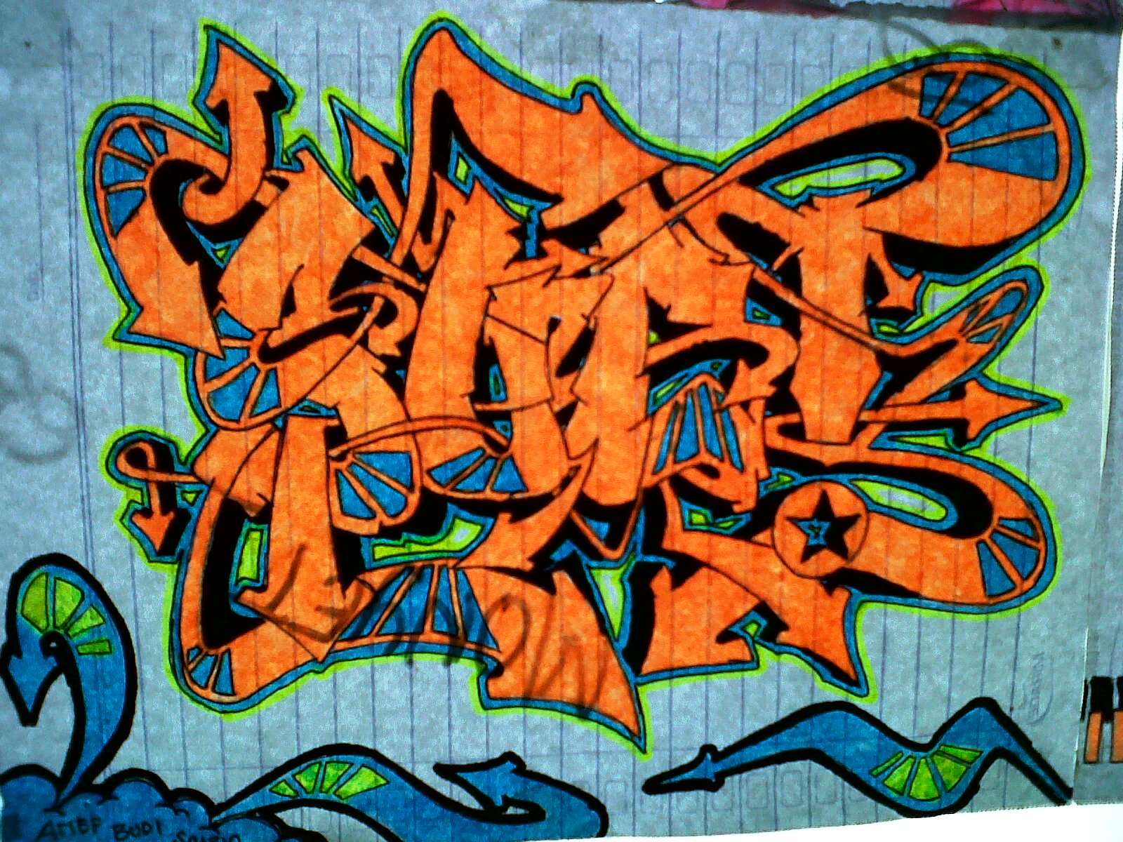 4RI3F BL0G graffiti name