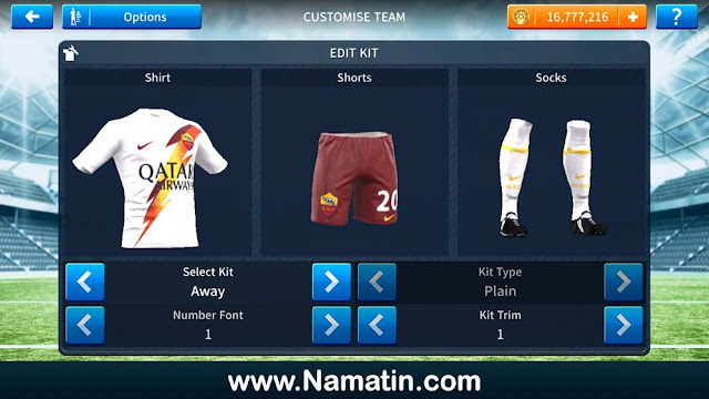 jersey dls as roma