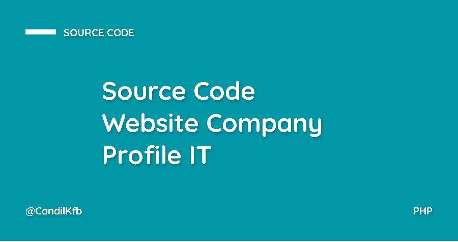 Source Code Website Company Profile IT