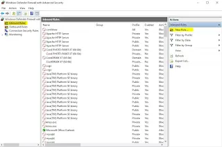 Inbound Rules Firewall