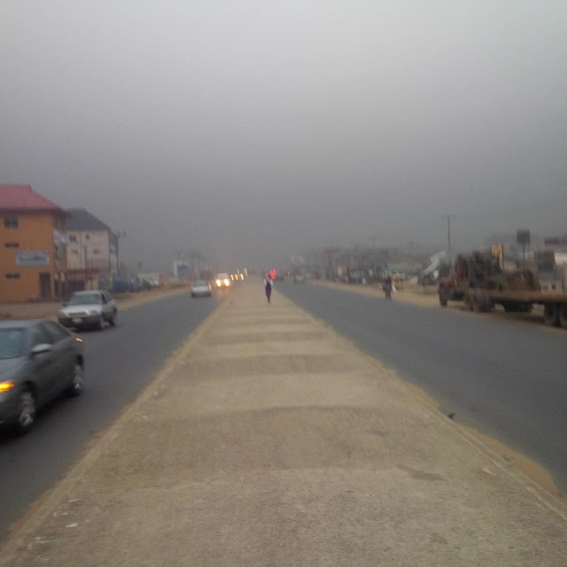 Images of the atmosphere in Port Harcourt as at 8am this morning