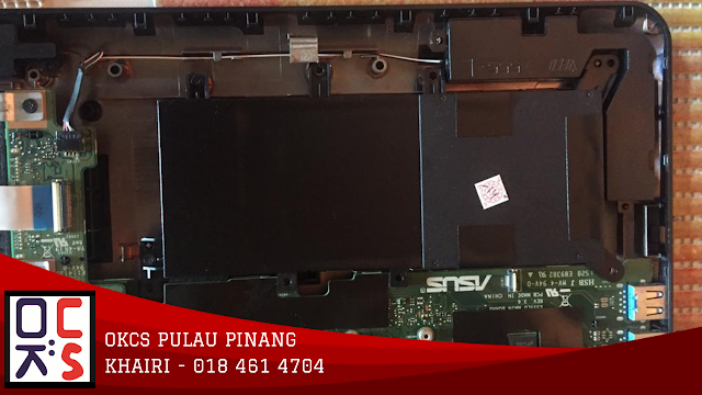 SOLVED : KEDAI REPAIR LAPTOP  OKCS PULAU PINANG | MASALAH BATTERY KEMBUNG LAPTOP ASUS A555L