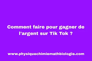 Comment faire pour gagner de l'argent sur Tik Tok ?