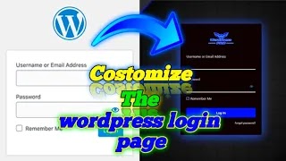 Customize wordpress login page