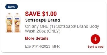 $1.00/1 Softsoap CVS APP ONLY MFR Digital Coupon (go to CVS App)