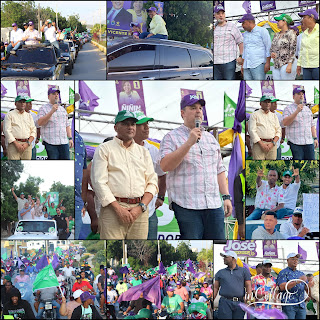 Alianza Rescate RD realiza caravana en apoyo a sus candidatos presidencial y congresuales en Vicente Noble