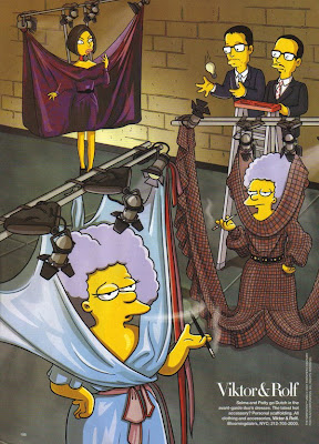 The Simpsons go to Paris with Linda Evangelista @ sweetassugarman.blogspot.com