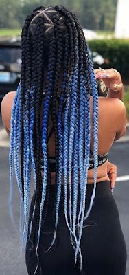 37 Unique Triangle Box Braids Hairstyles 2019 Funky For Black Women