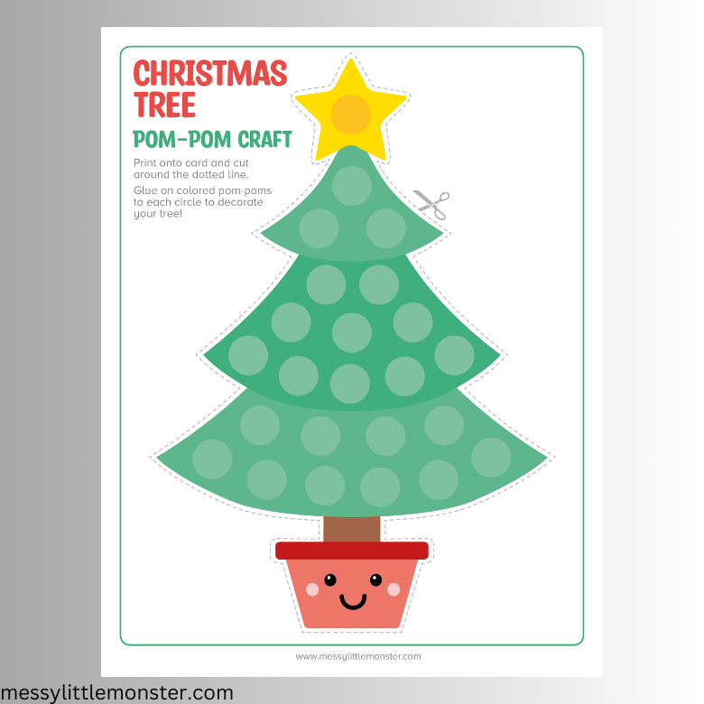 Christmas tree printable