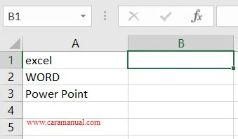 rumus lower mengubah huruf menjadi kecil di excel 1