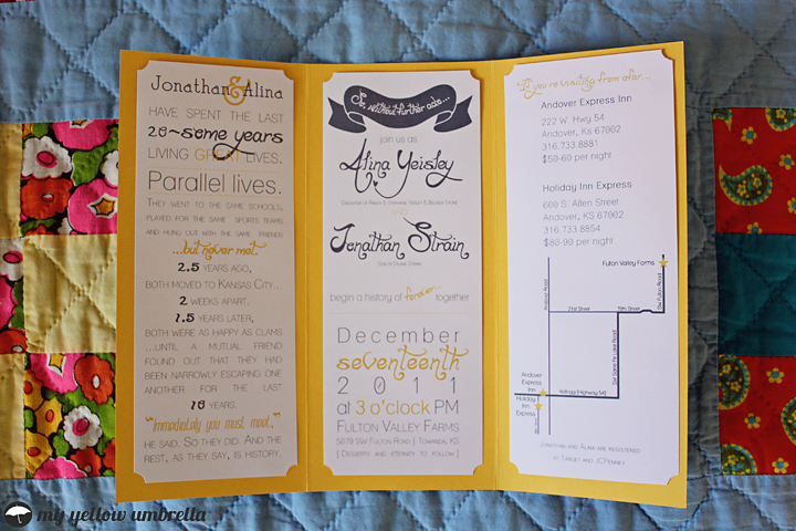 DIY Wedding Invitations Programs and Comment Cards