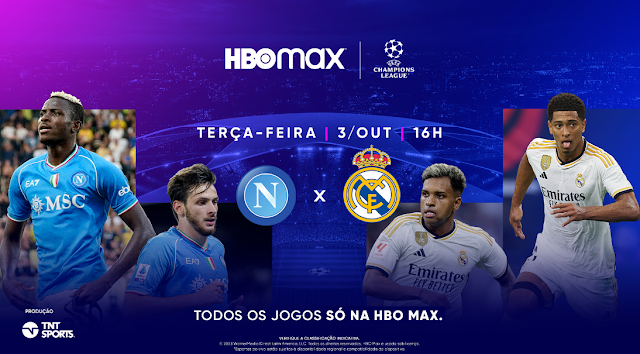 Confira a agenda de jogos da segunda rodada da Champions League com  transmissão da HBO Max, TNT e Space nesta semana