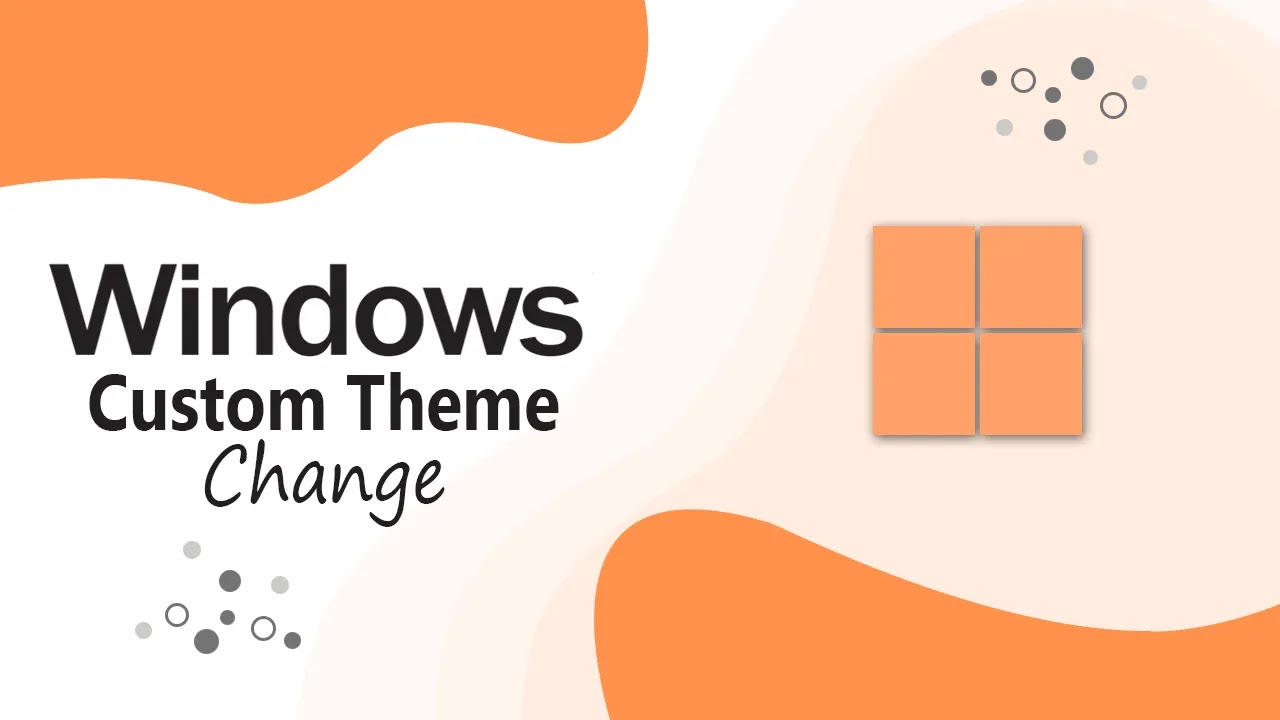 Windows custom themes instalation tutorial
