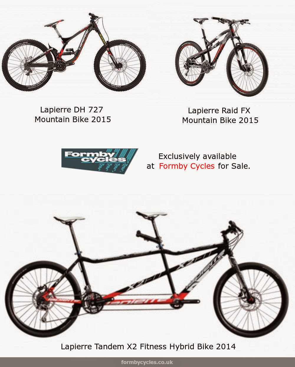 Lapierre Bikes 2015 collection for Sale in UK