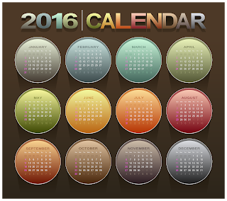 2016 kalendars templates.