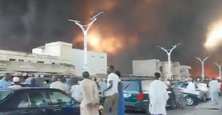 VIDEO: Fire guts popular Monday market in Maiduguri