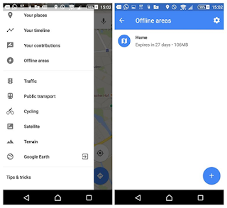 Use Google Maps on Android device without internet?