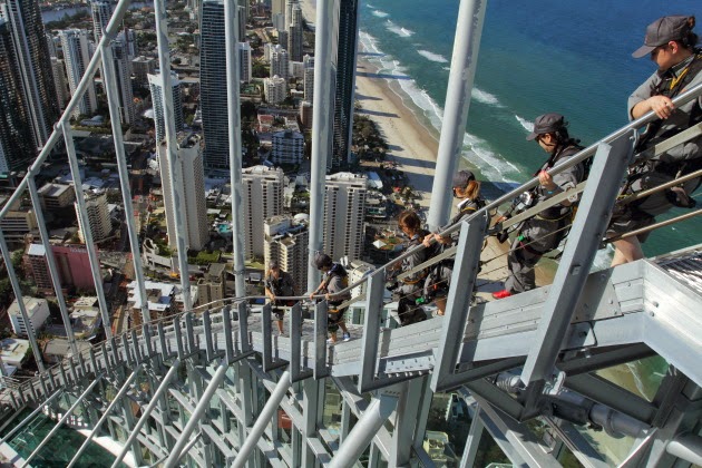 Conquering SkyPoint - Australia's highest external building climb