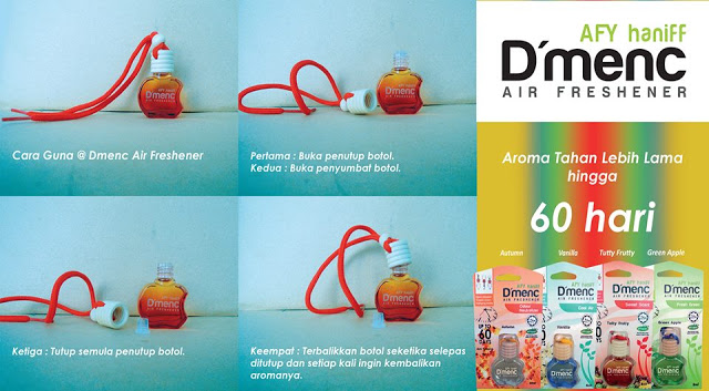 Cara Menggunakan D'MENC AIR FRESHENER