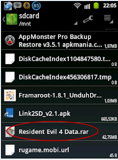cara instal data game Resident Evile 4