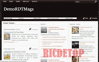 Download RDT Magazine Blogger Templates, Free Download RDT Magazine Blogger Templates For You, Putupunyablog