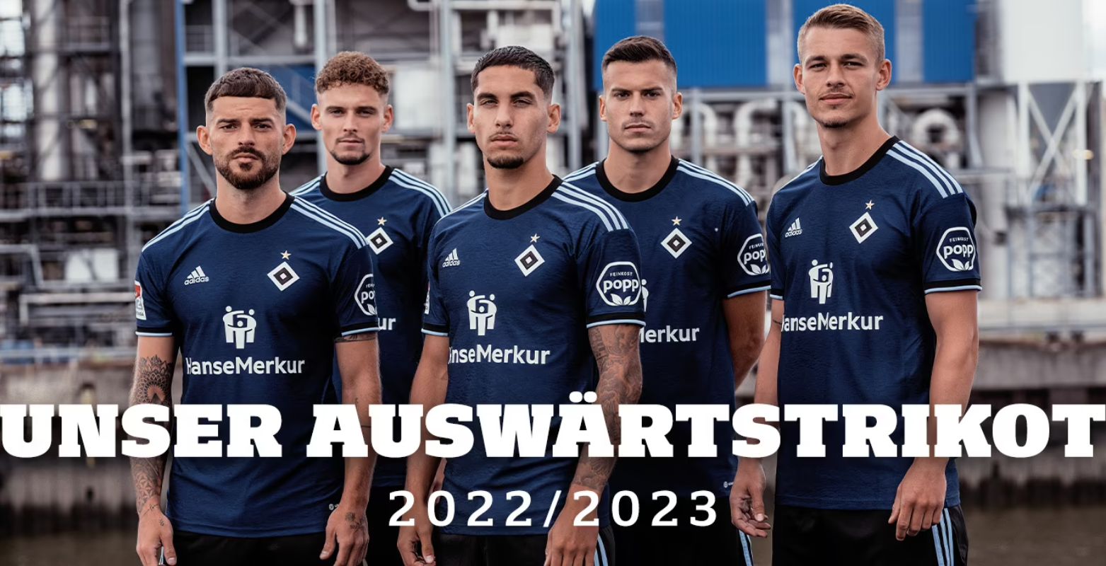 adidas Hamburger SV Shirt Away 2022/2023 - Bleu