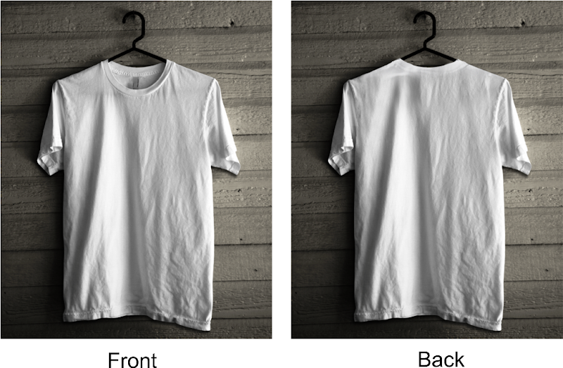 35+ Info Terbaru Kaos Putih Polos Tampak Depan Belakang