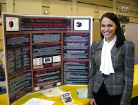 Kristina Kay Lindsey and her poster exhibit