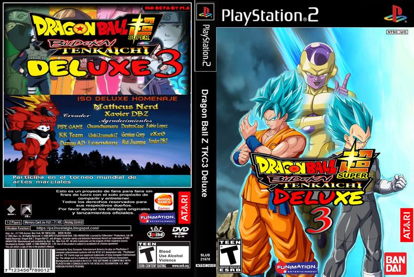 Meu PS2 Nostalgia: Dragon Ball Z TKC3 DVD ISO Original PS2