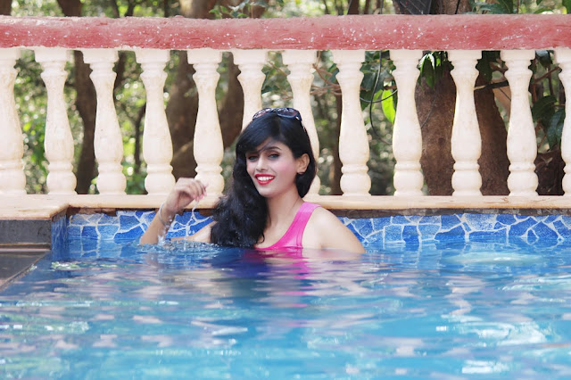 Dipty Gharat Swiming in Matheran