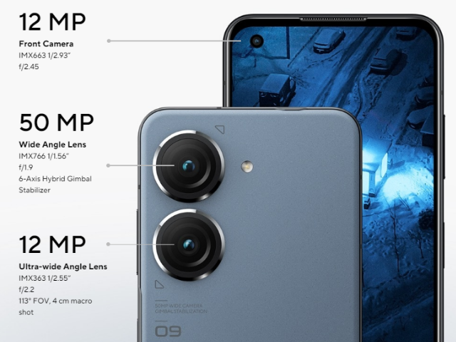 Detil kamera pada Zenfone 9