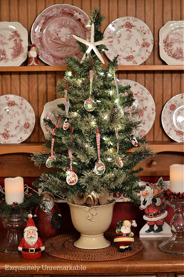 Kitchen Christmas Tree With Spoon Ornaments