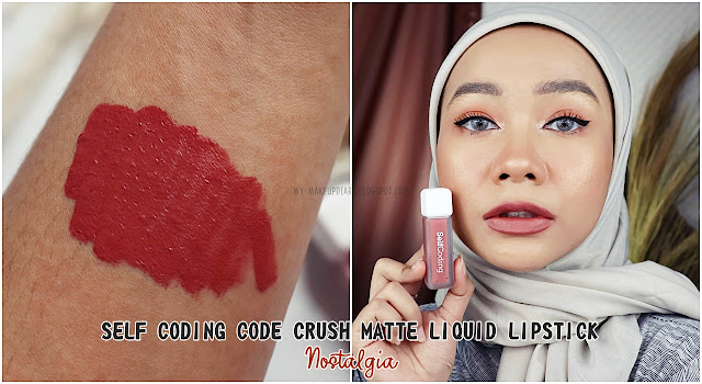 review self coding code crush matte liquid lipstick nostalgia