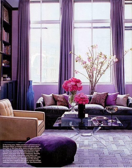 20 contoh ruang  tamu  warna  ungu  Design Rumah