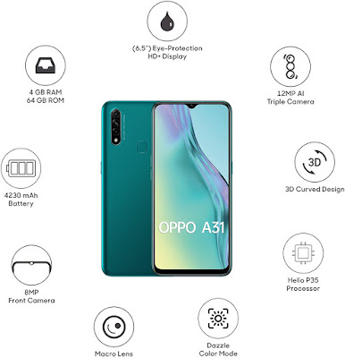 oppo A31 mobile, new mobile , new oppo mobile ,oppo phone, oppo new model