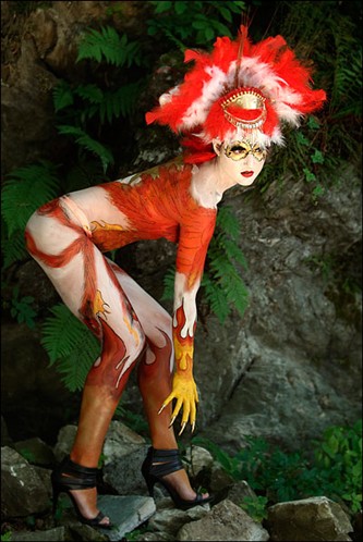 italian body painting festival