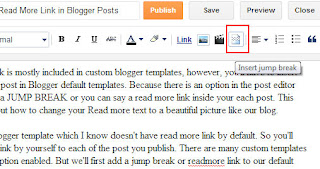 How to Insert Read More Link in Blogger Posts?