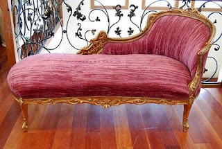 ideias decoração mobiliario | chaise longue vermelha