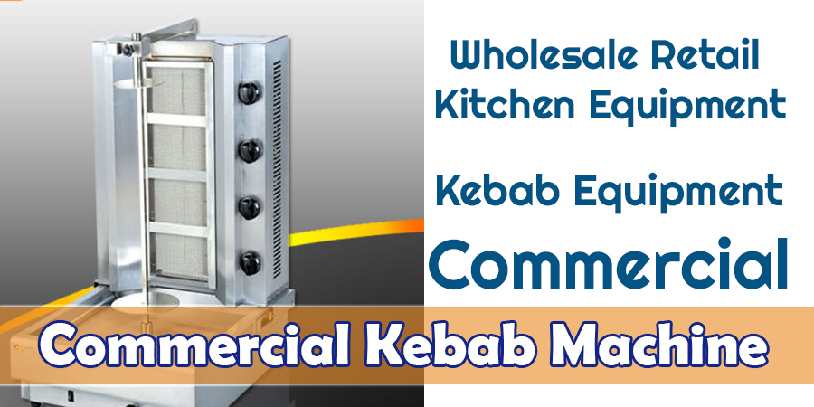 Double Commercial Kebab Machine Gas