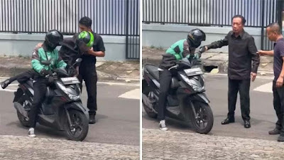 Viral Eks Orang Nomor 1 di Jakarta Wara-wiri Pakai Ojek Online, Driver Sampai Reflek Cium Tangan Sang Jenderal