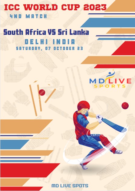 4rd Match - ICC World Cup 2023: South Africa vs. Sri Lanka