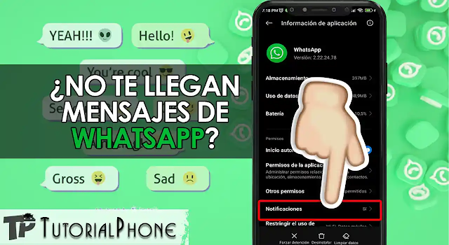 No me llegan notificaciones de WhatsApp hasta que lo abro - Solución